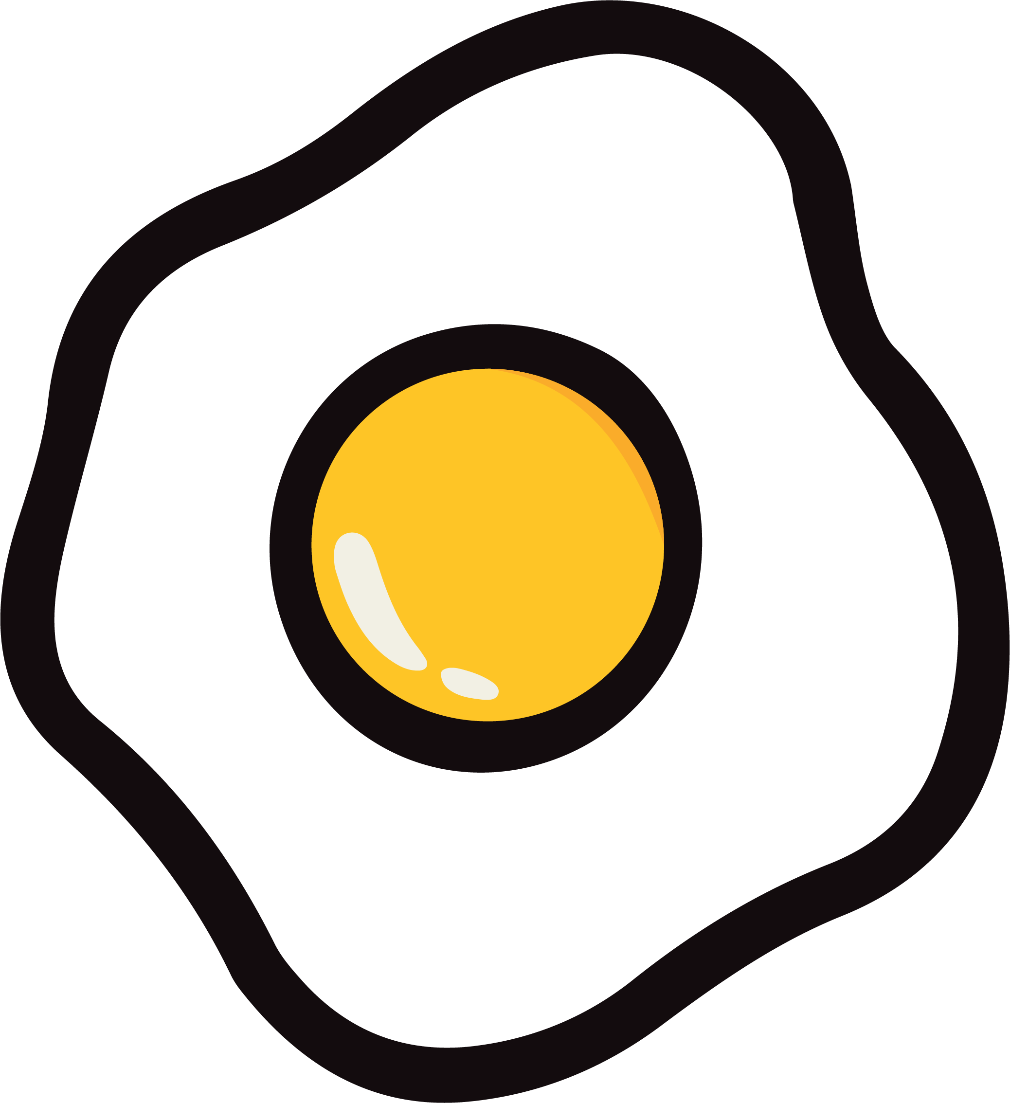 Gambar PNG Gratis setengah telur goreng