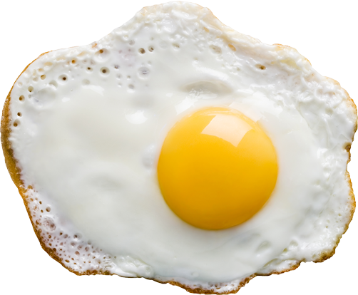 Setengah telur goreng PNG unduh Gambar