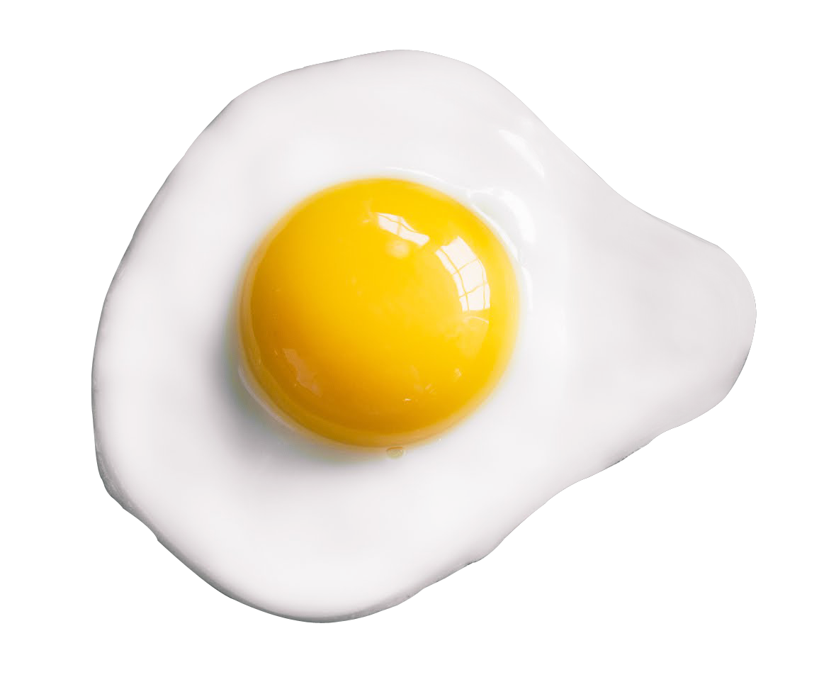 Download gratuito di PNG fritto a metà uovo