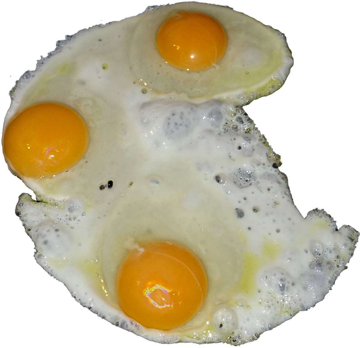 Fondo de imagen de media huevo frito PNG