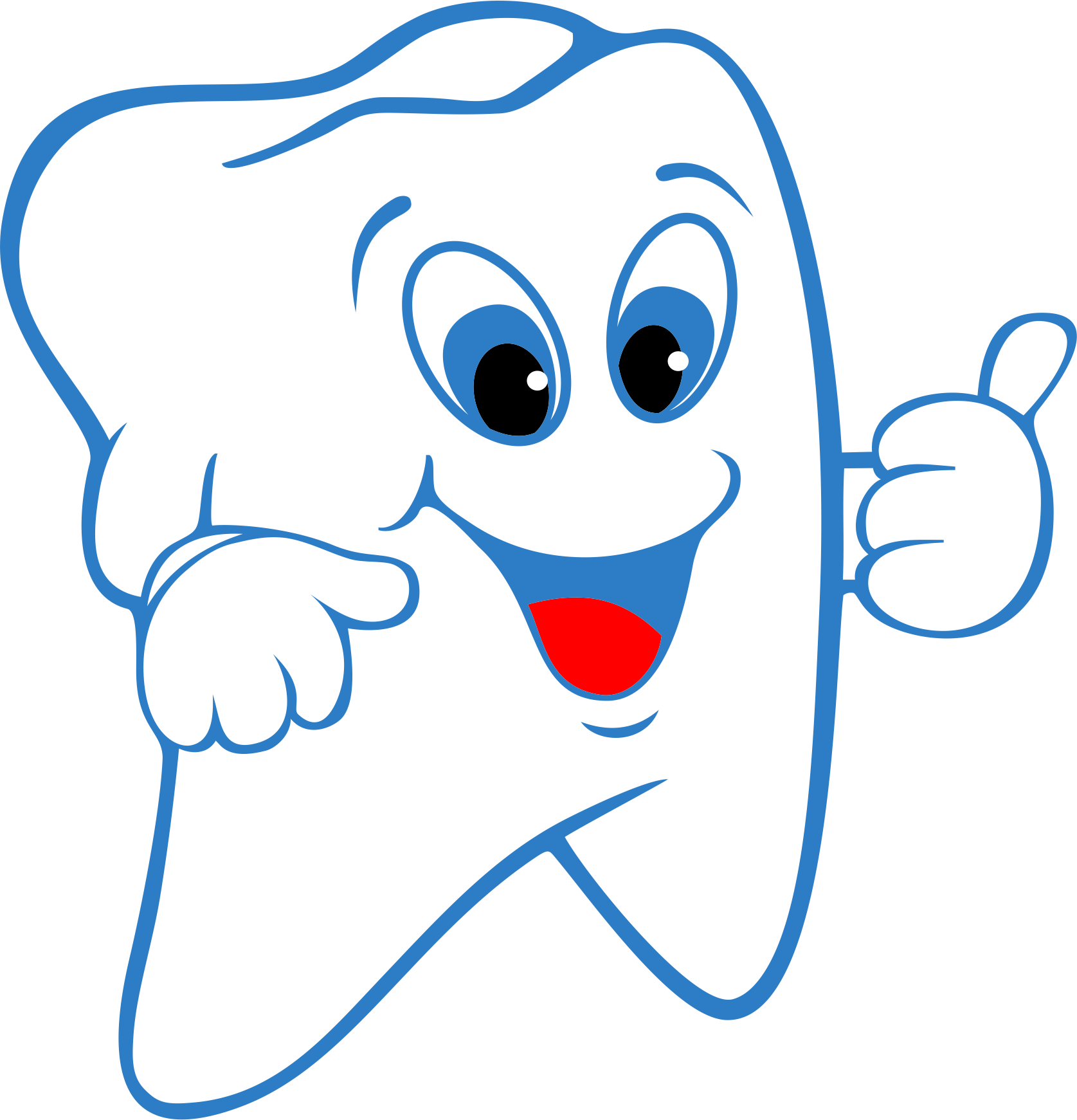 Image Transparente de dents en bonne santé