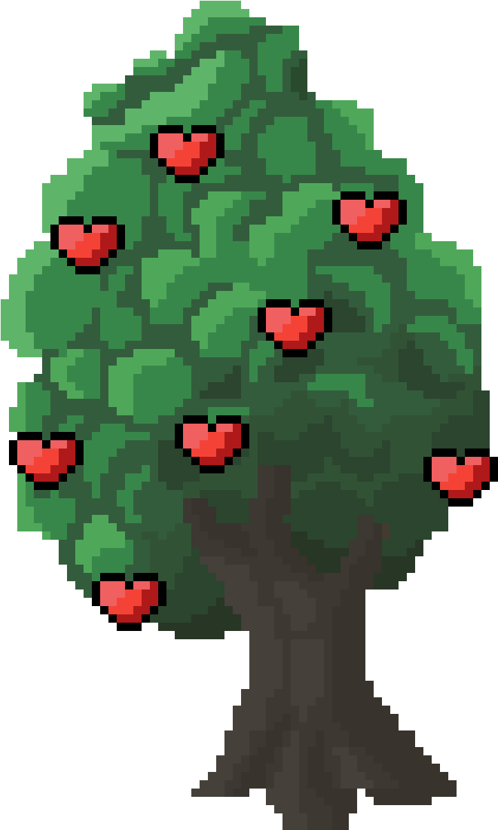 Image Transparente arbre coeur