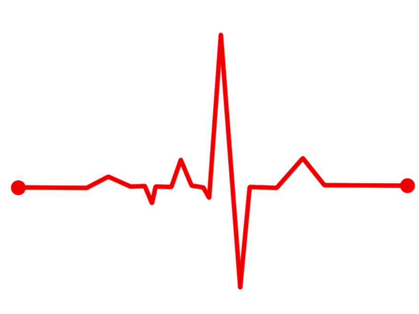 Heartbeat ECG gratis PNG Imagen