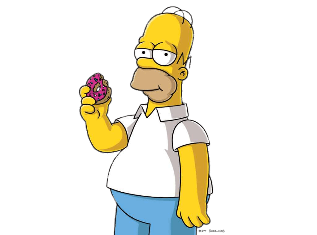 Homer Bart Simpson PNG Transparent Image