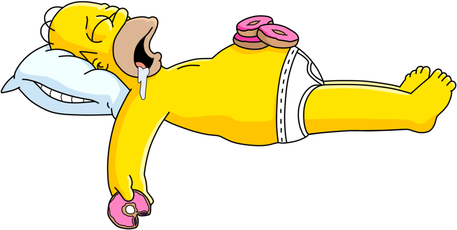 Homer Simpson Cartoon PNG Image Background