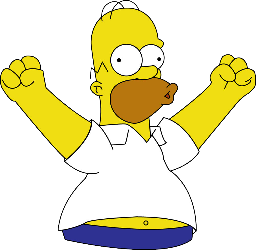 Homer simpson PNG image Transparente