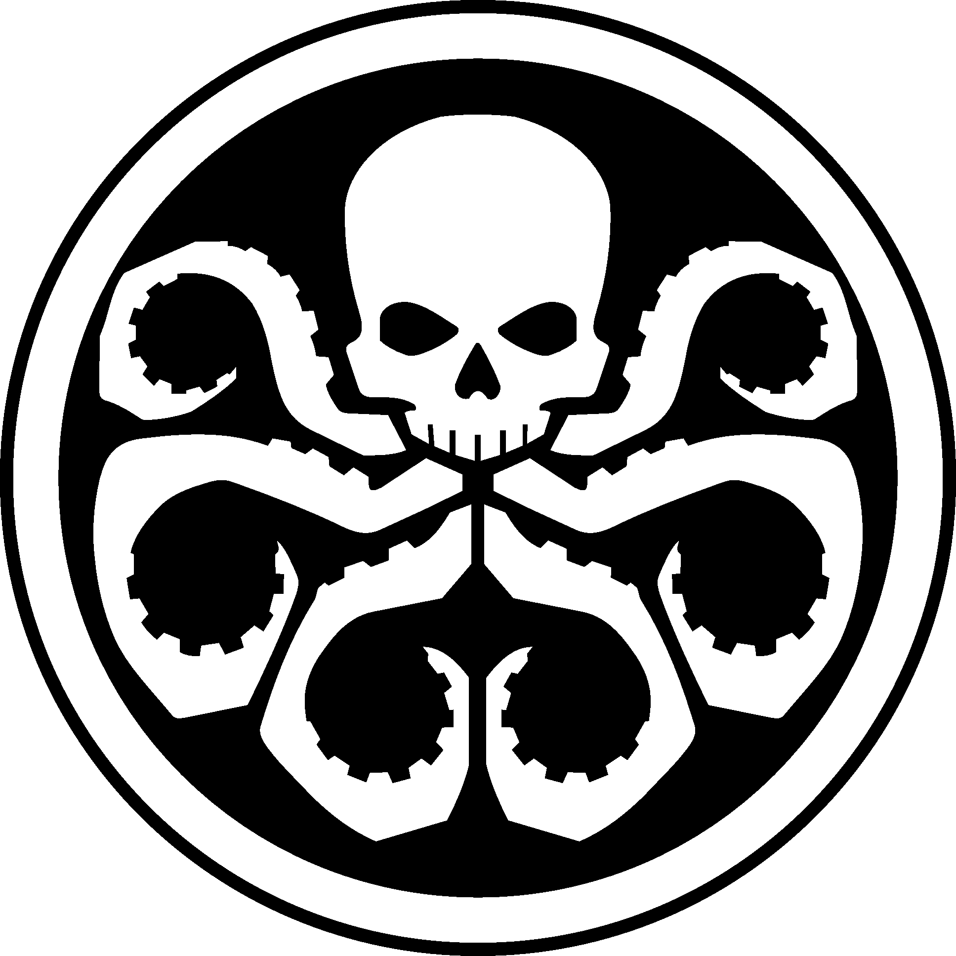 Hydra logo perisai Gambar Transparan