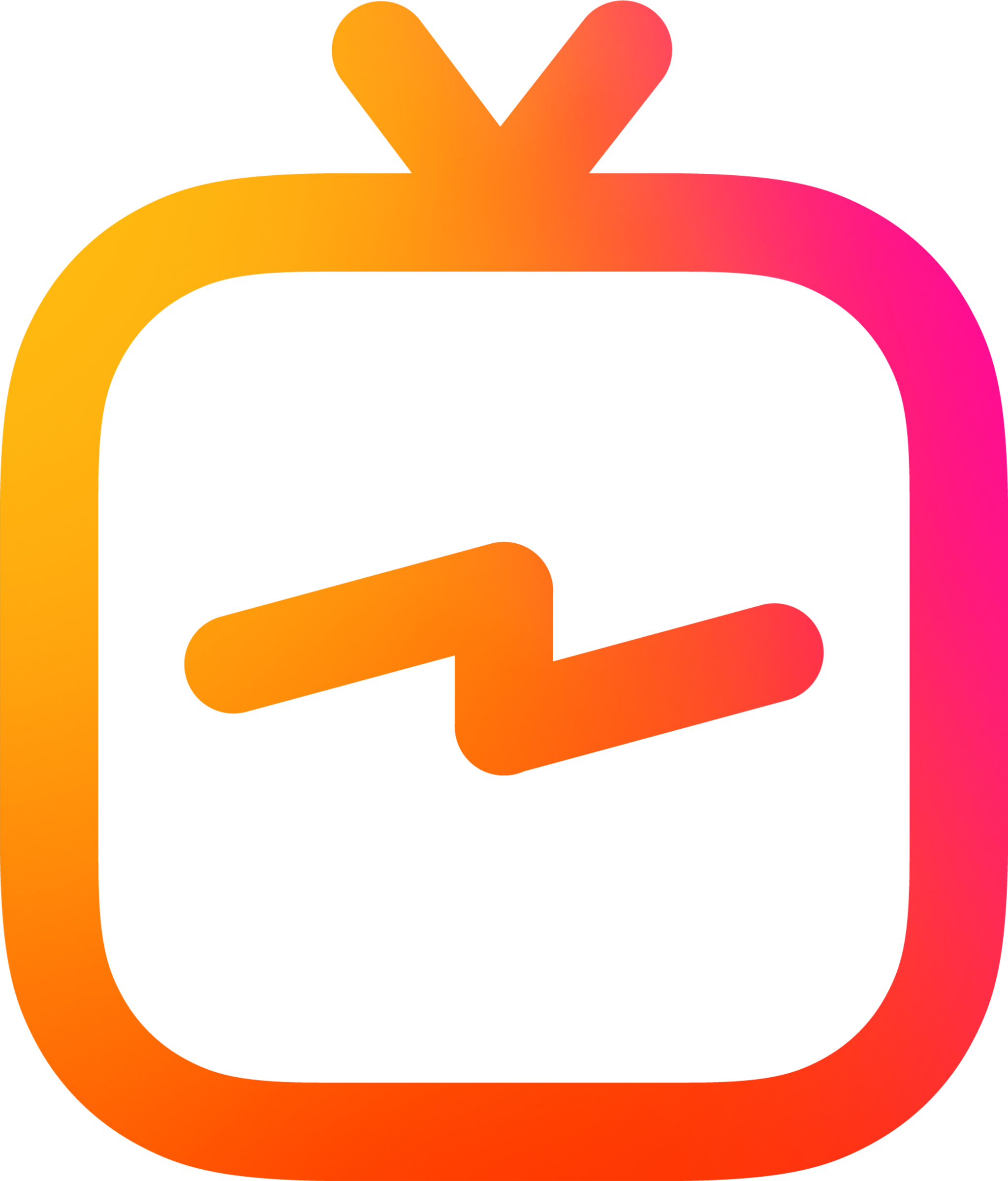 Ikon logo IGTV PNG Gambar Transparan