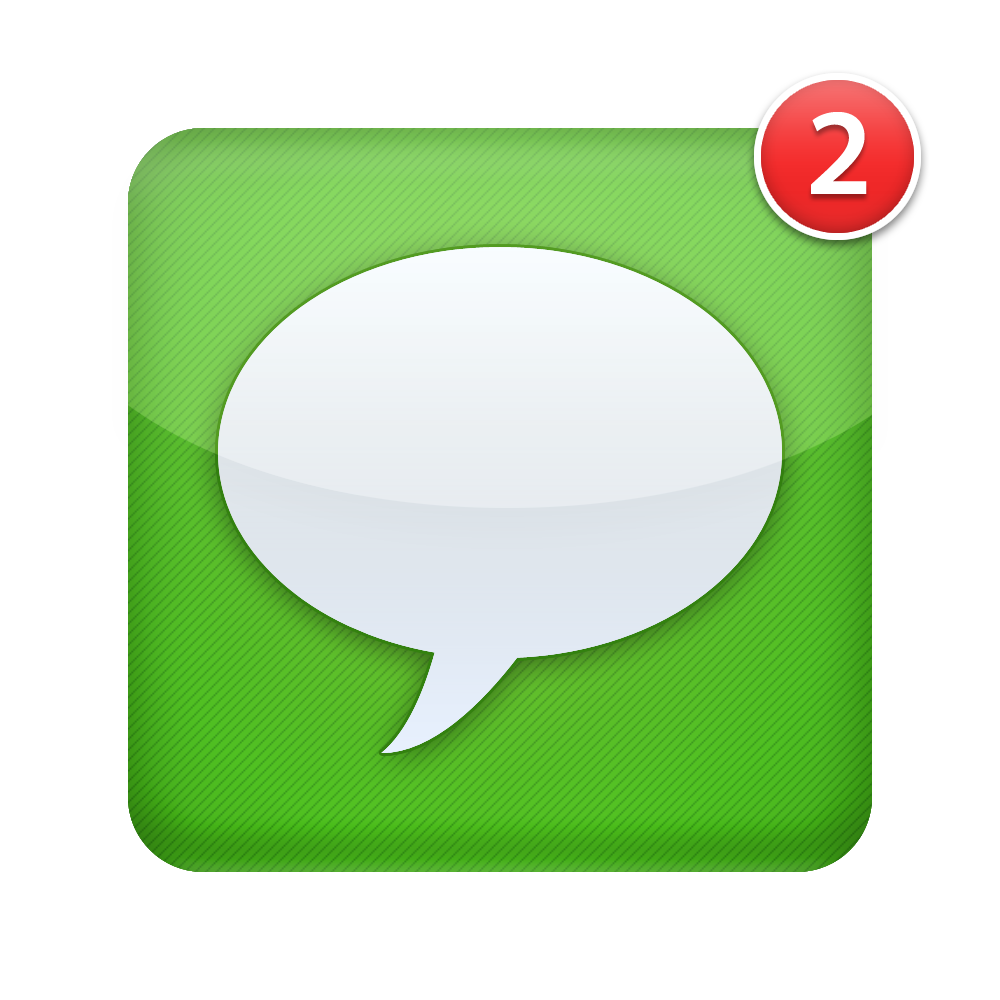 Imessage sms Transparante Afbeelding
