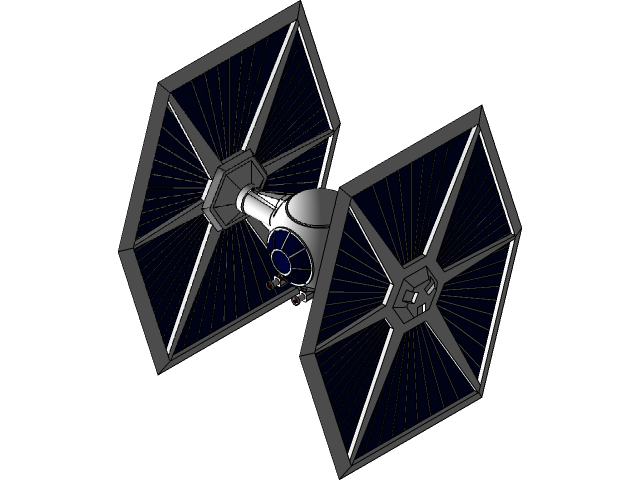 Interceptor Tie Fighter PNG High-Quality Image