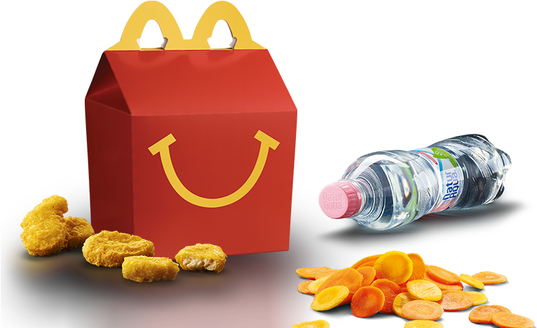 Макдональд счастливой еды прозрачное изображение