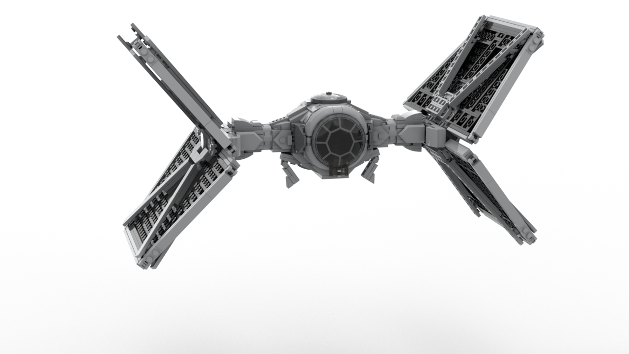 Metal Tie Fighter PNG Высококачественное изображение
