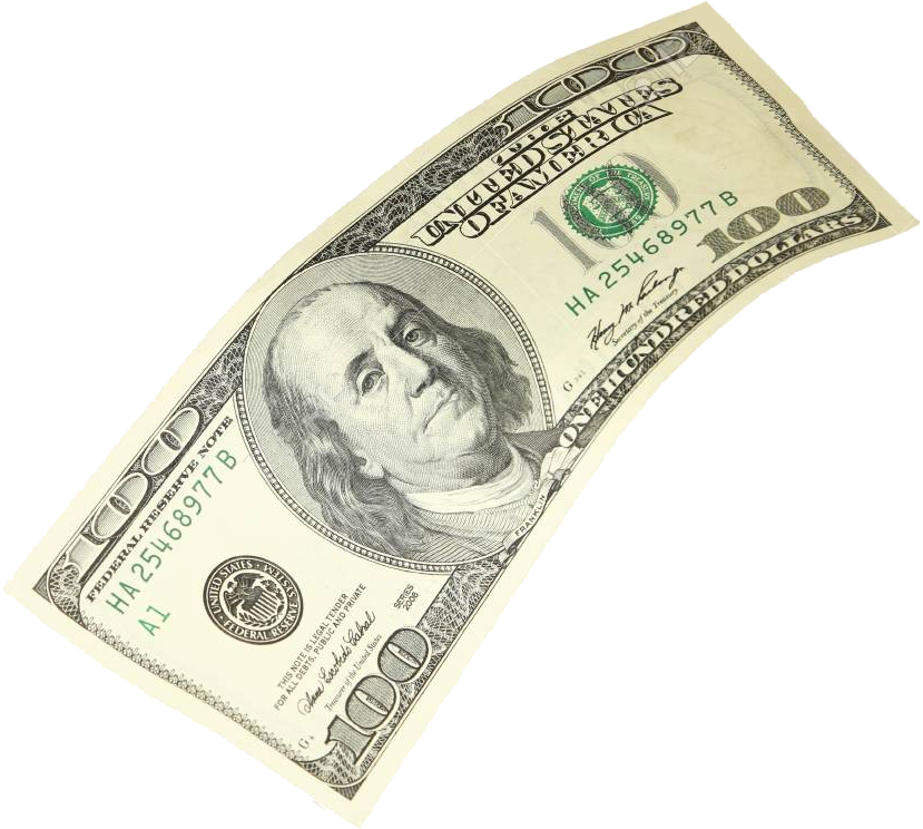 Money Hundred Dollar Bill PNG Image