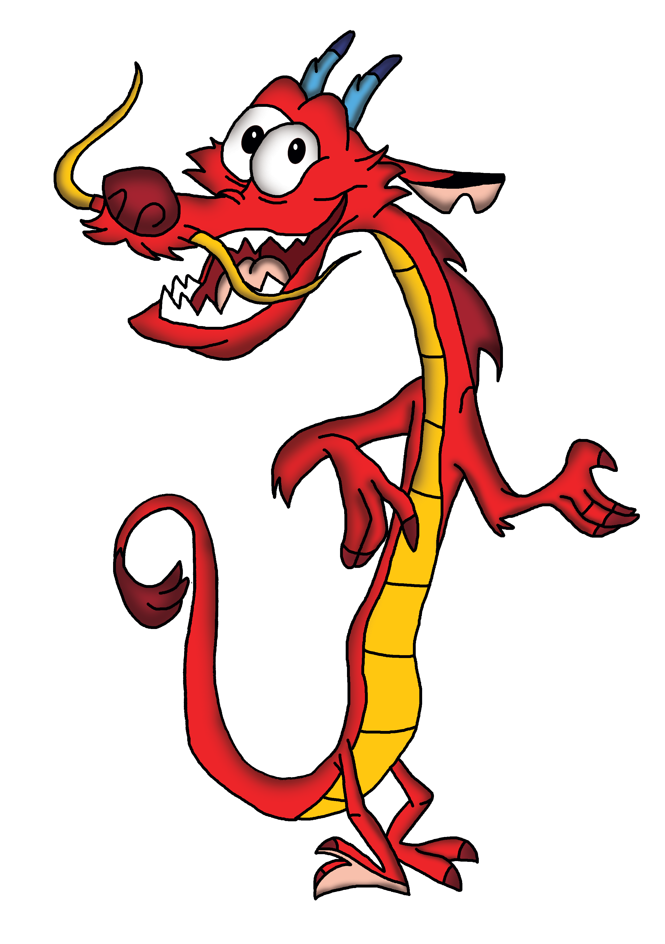 Mushu Dragon PNG-Afbeelding Achtergrond