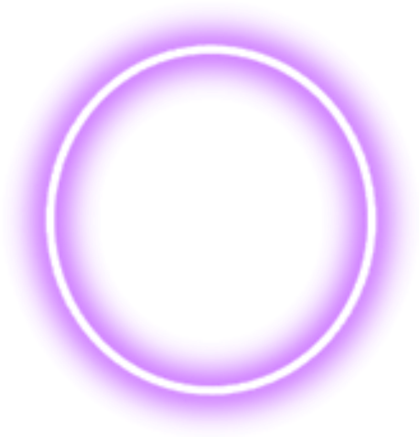 Imagem transparente de anel de néon