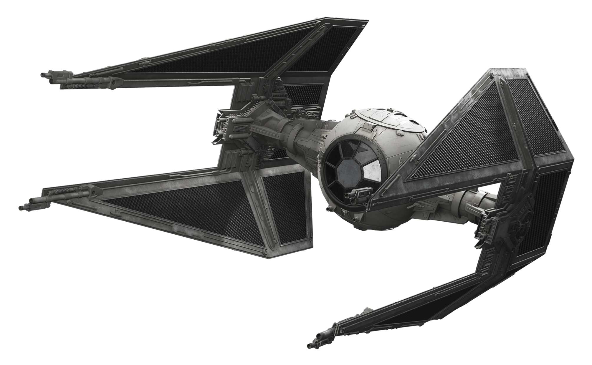 Pewter Tie Fighter PNG Photo
