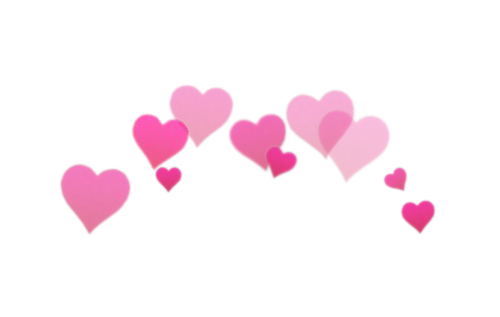 Pink Heart Crown Free PNG Image