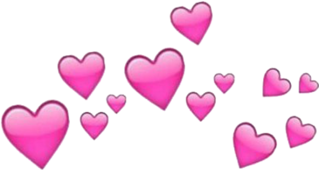 Pink Heart Crown PNG Transparent Image