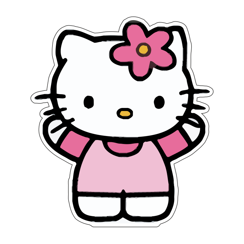 Rose hello kitty PNG image haute qualité image