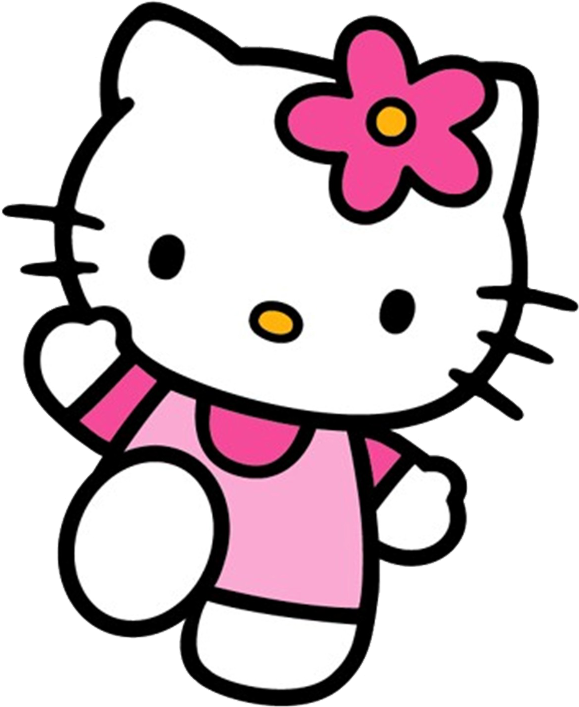 Latar Belakang Pink Hello Kitty PNG