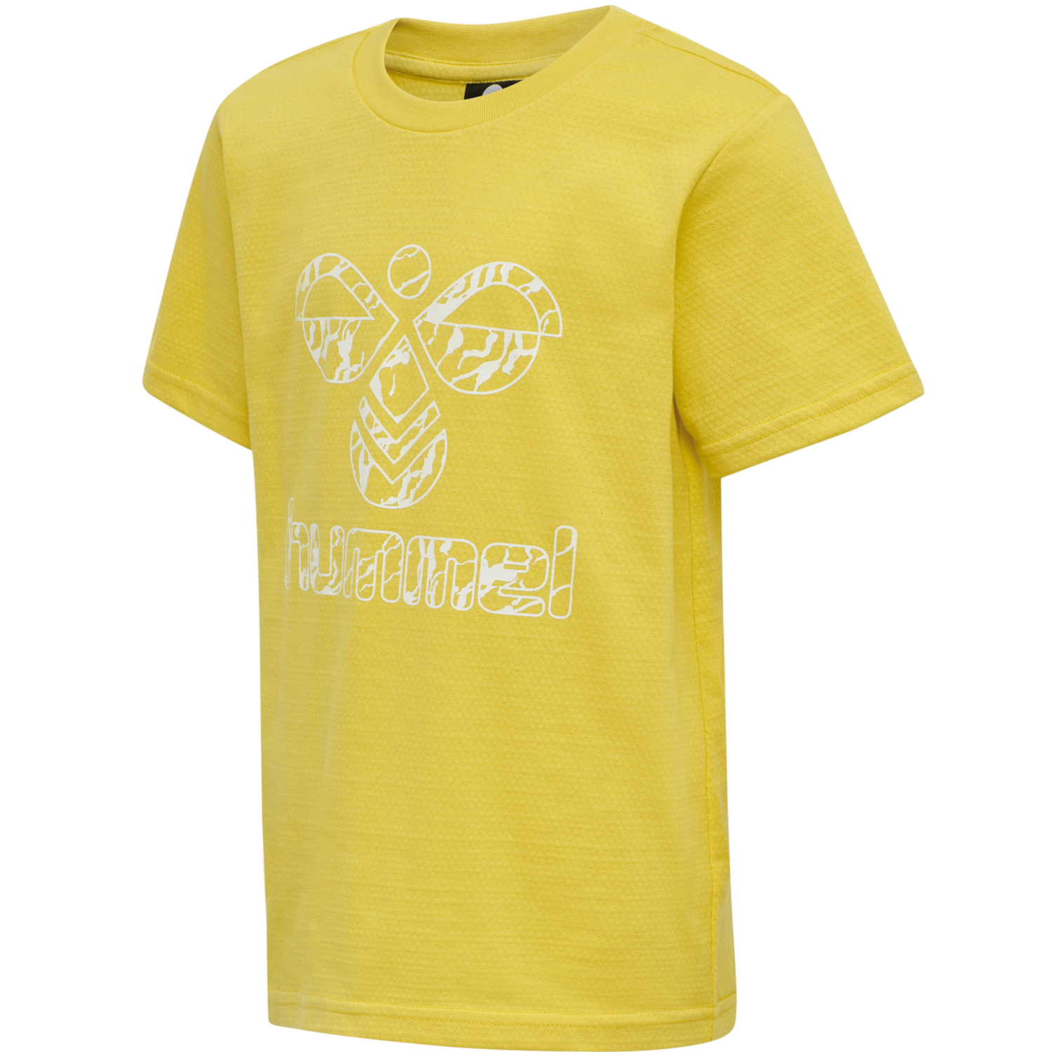 T-shirt amarelo impresso fundo de imagem PNG