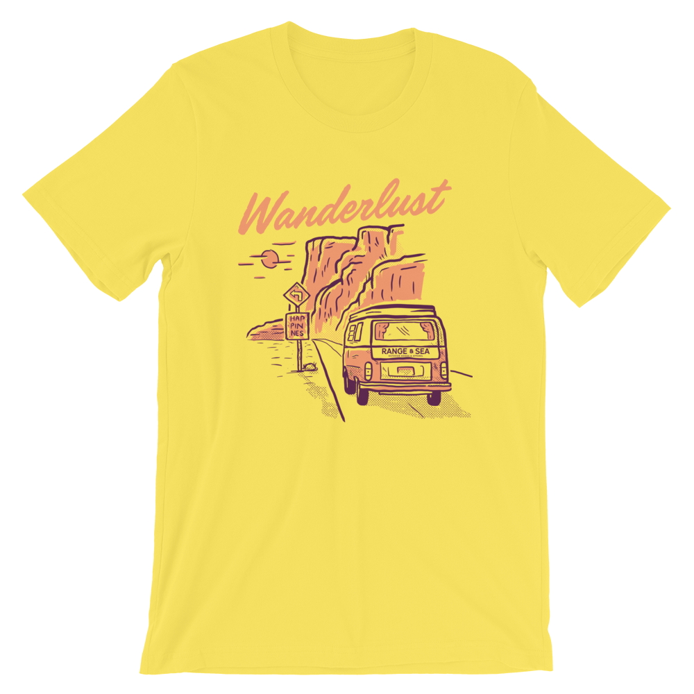 Printed Yellow T-Shirt PNG Image