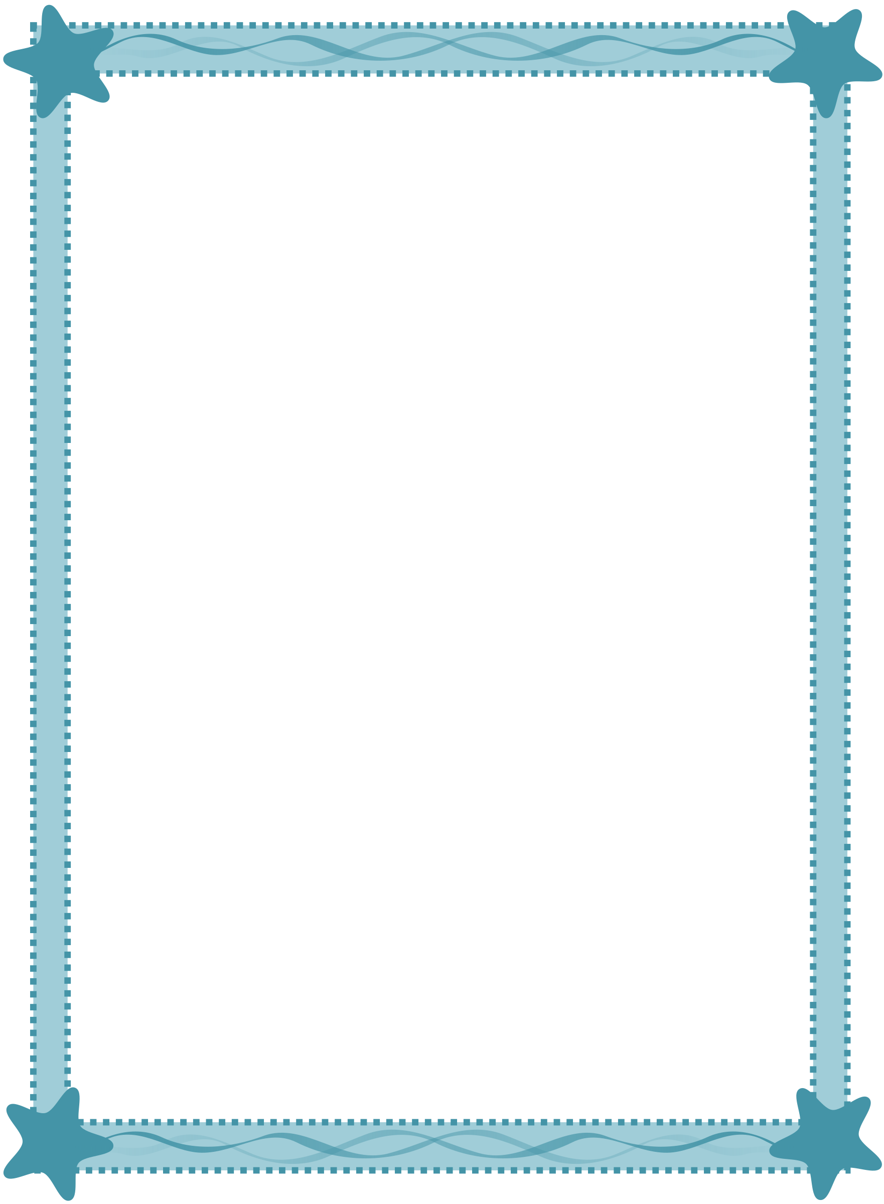 Rechthoek teal frame PNG-Afbeelding