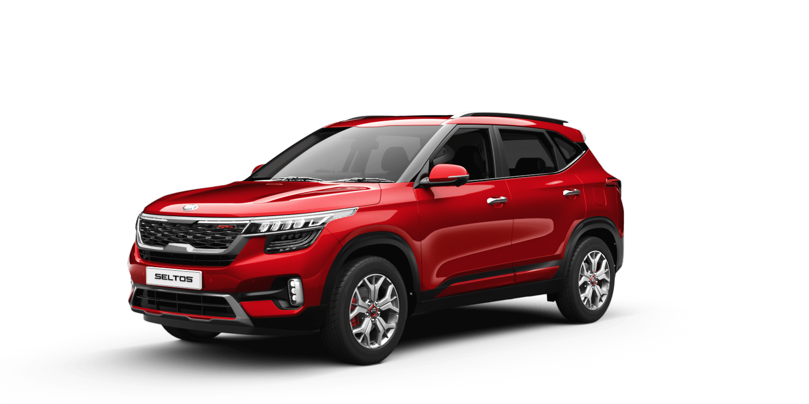 Red Kia Seltos PNG Image Background