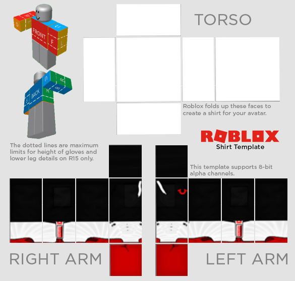 Roblox Template Shirt PNG High-Quality Image