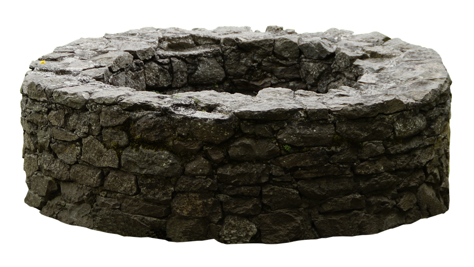 Immagine Trasparente del muro di pietra della roccia