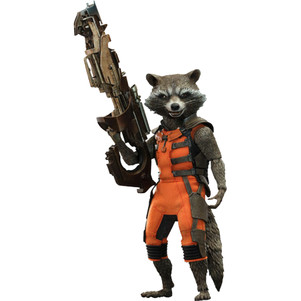 Rocket Raccoon Cartoon PNG Image
