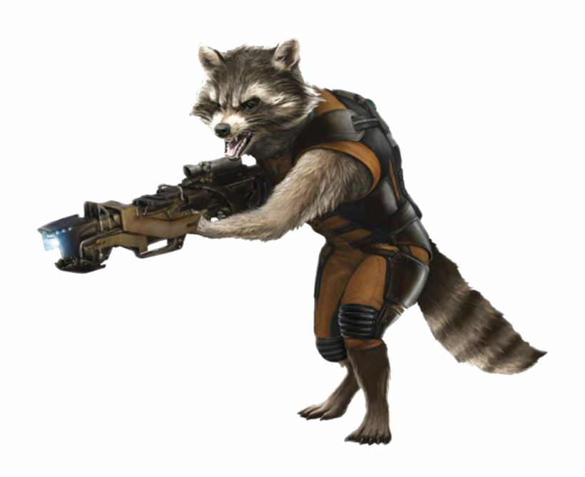 Rocket Raccoon Cartoon PNG Photo