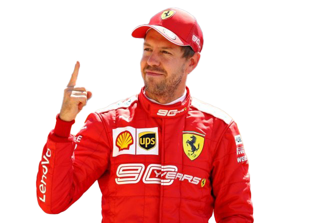 Sebastian Vettel Deutscher Rennfahrer Transparentes Bild