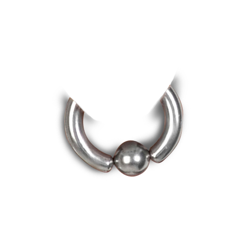 Silver Piercing PNG Image Background
