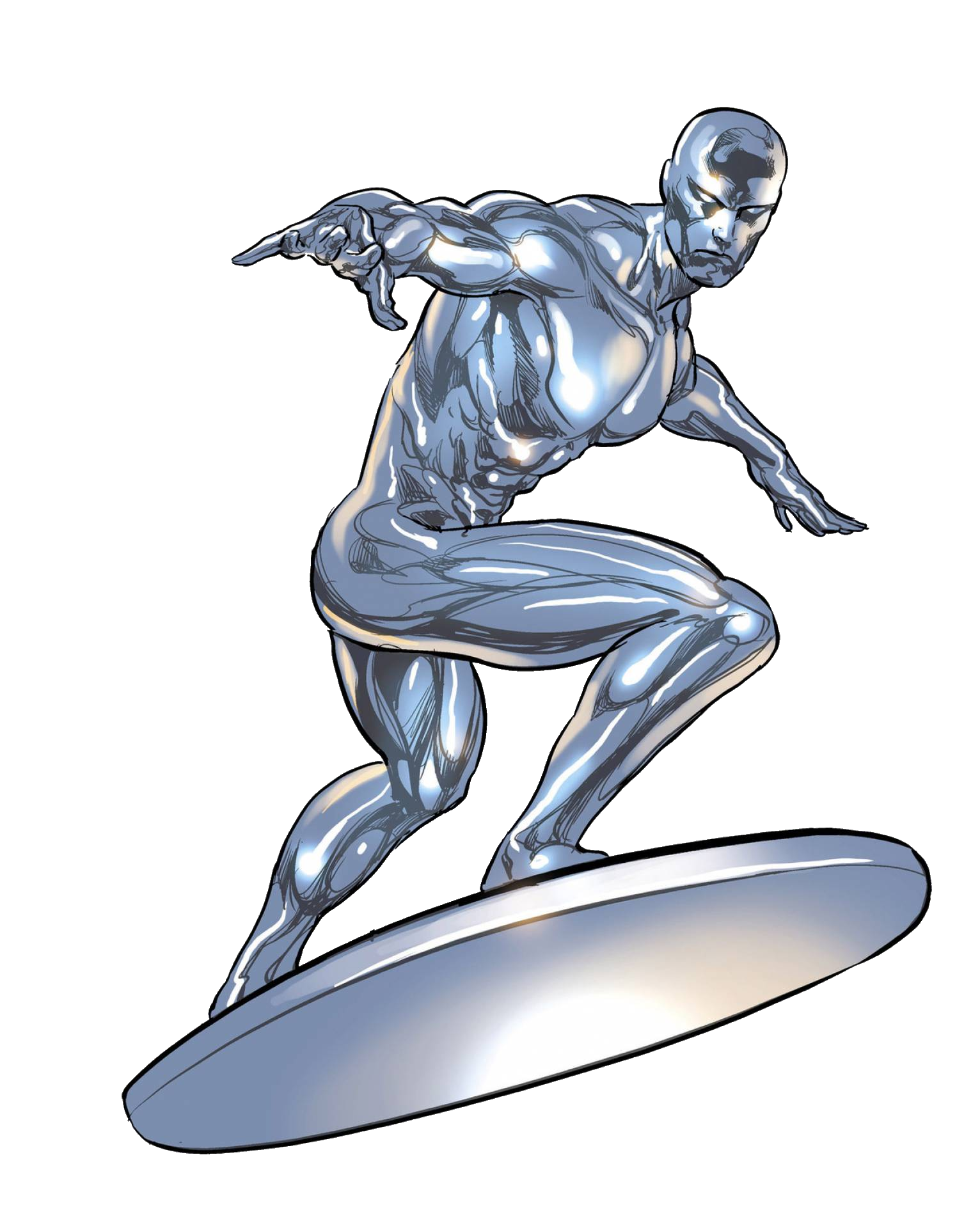 Silver Surfer Free PNG Image