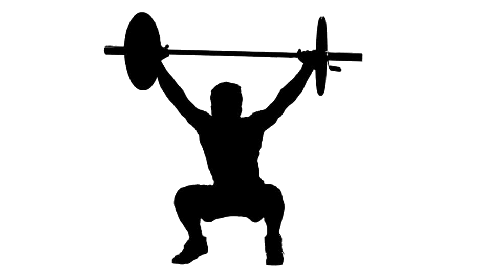 Squat Silhouette PNG Free Download