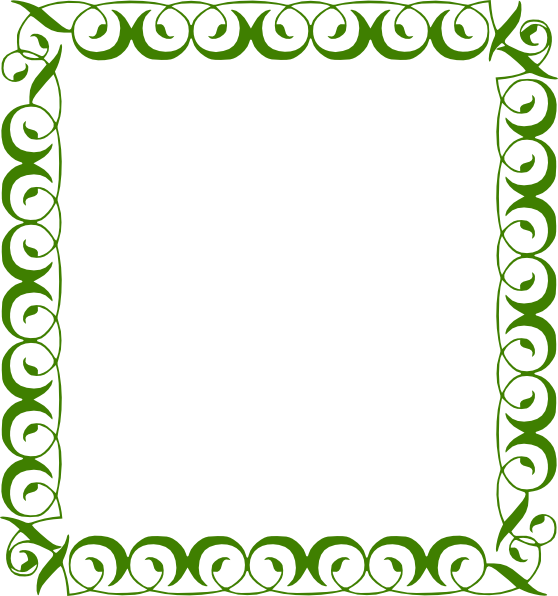 Groenblauw frame grens Gratis PNG-Afbeelding