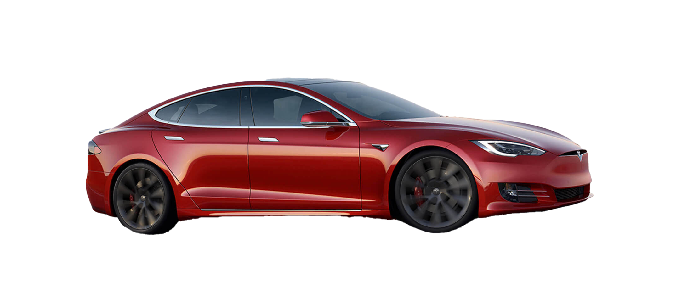 Tesla Model S PNG Gambar Transparan