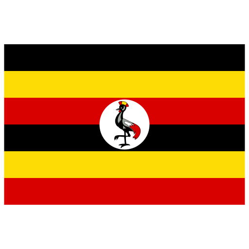 Descarga gratuita de Uganda Flag PNG