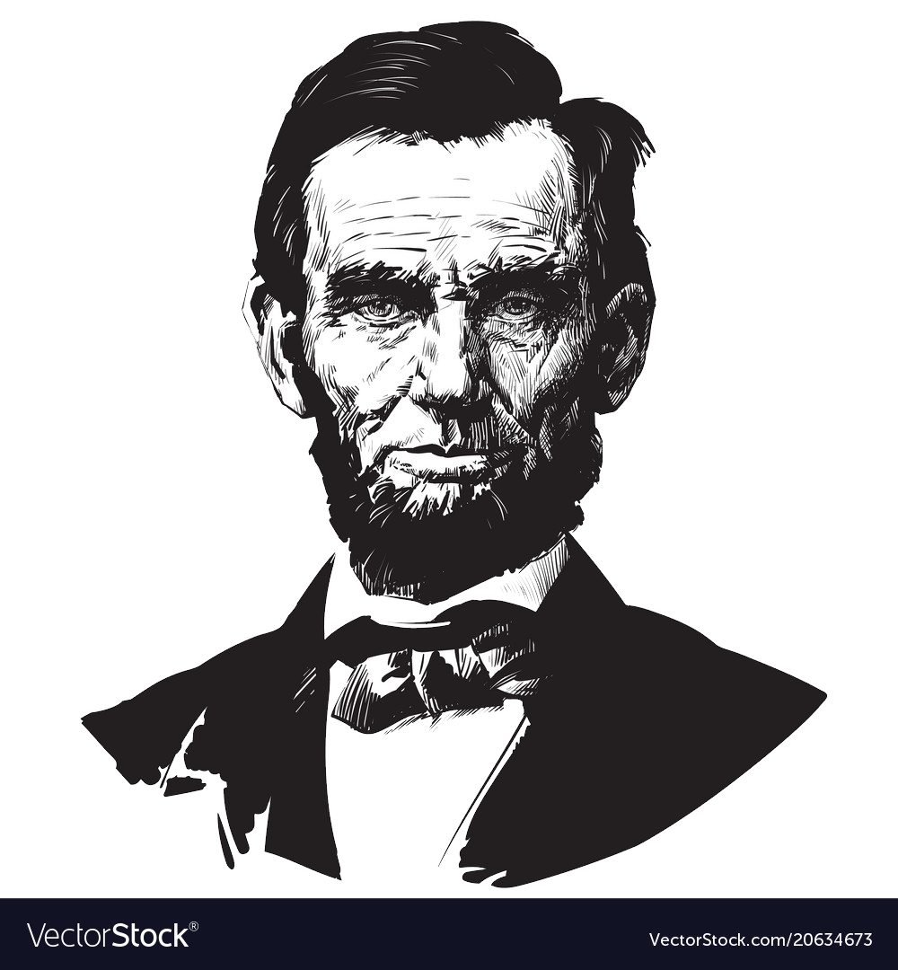 Vector Abraham Lincoln PNG Transparent Image