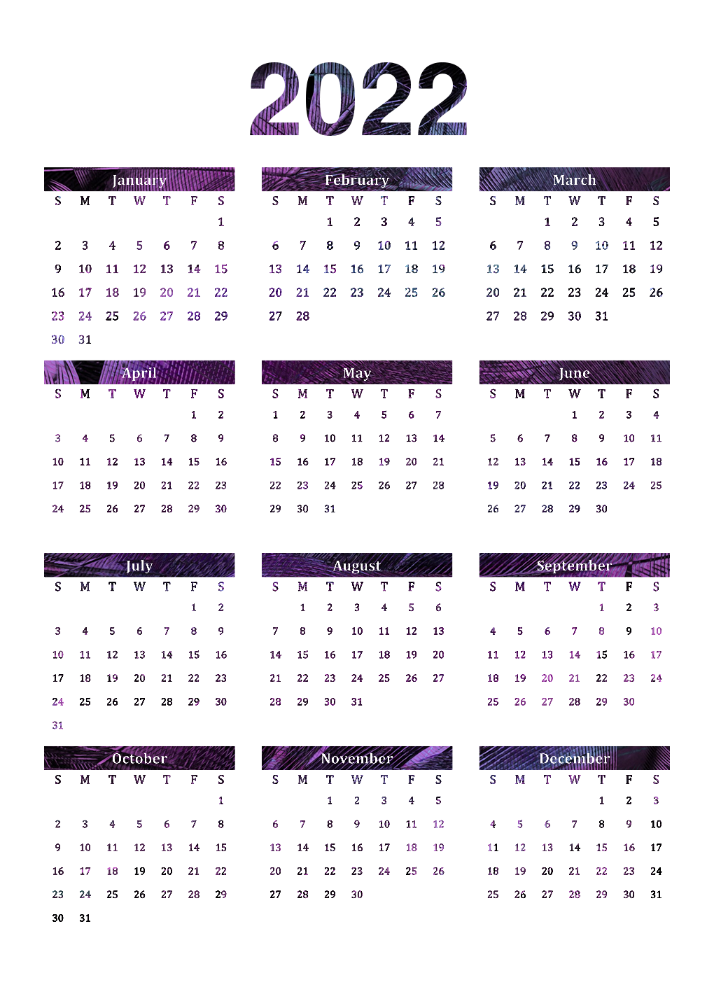 Vector Calendario 2022 PNG Immagine di alta qualità