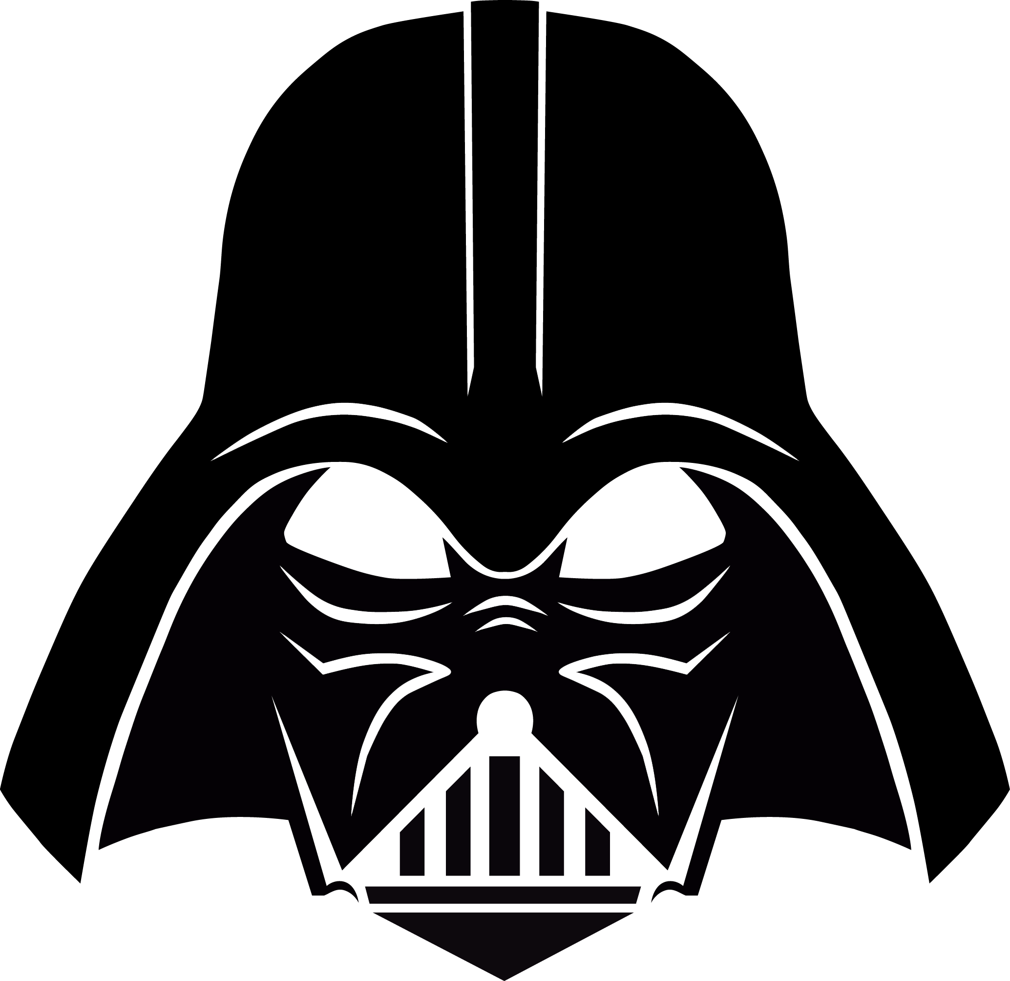 Vector Darth Vader Helmet PNG Transparent Image