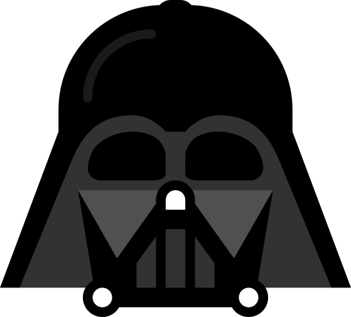 Immagine Trasparente del casco di Darth Vader di vettore