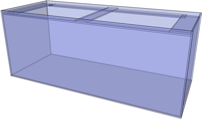 Vector Glass Box PNG Transparent Image
