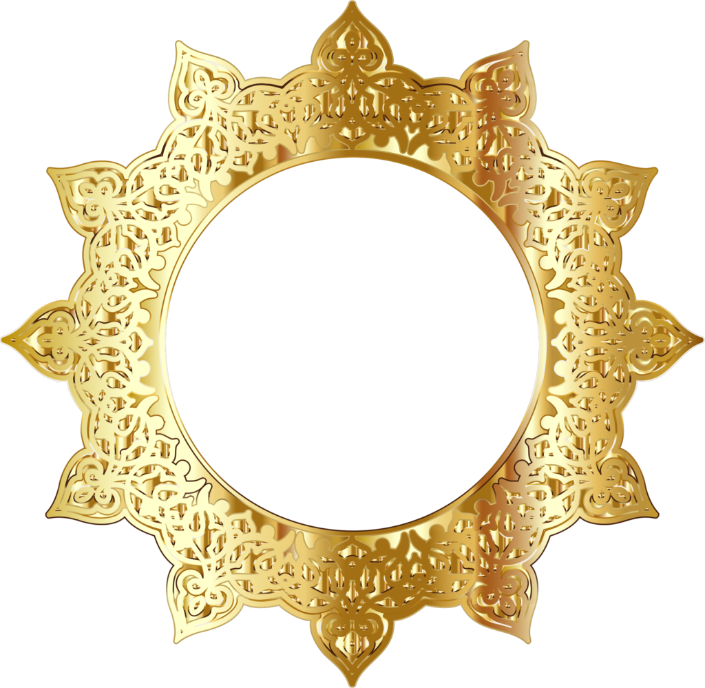 Vector gouden cirkel PNG hoogwaardige Afbeelding
