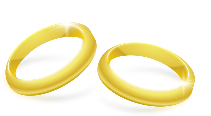 Vector Golden Ring PNG Transparent Image