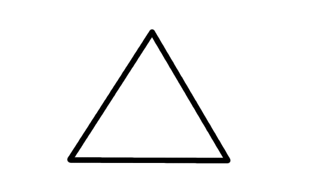 Vector driehoek Transparant Beeld