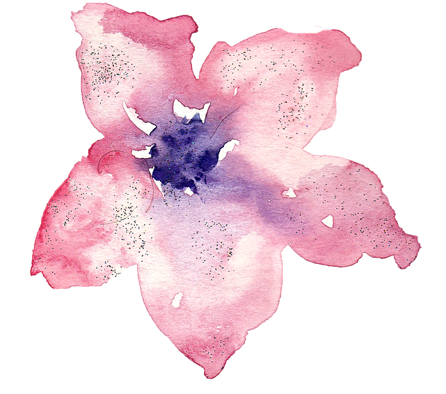 Watercolor Flower PNG Photo