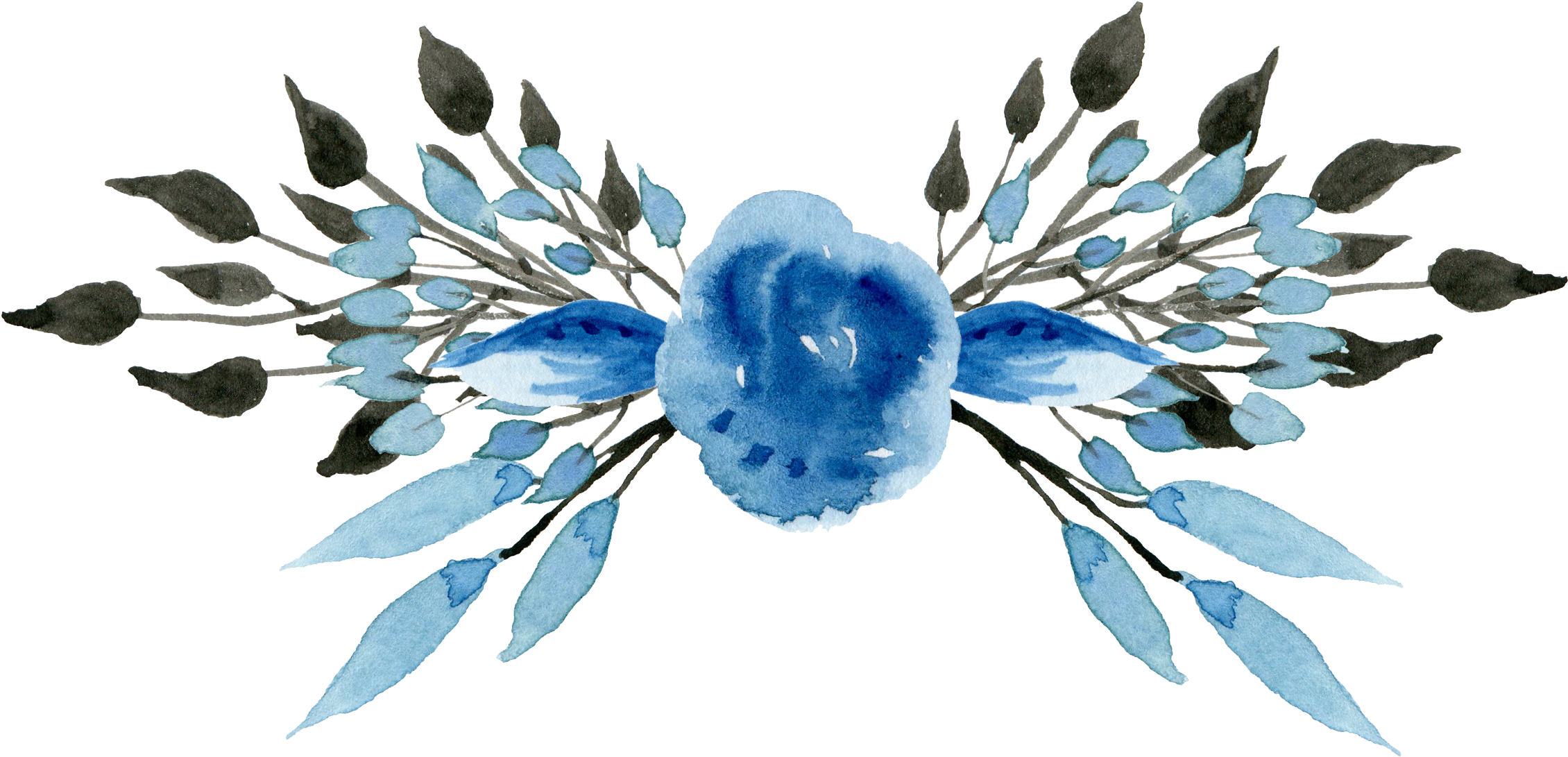 Watercolor Flower PNG Transparent Image