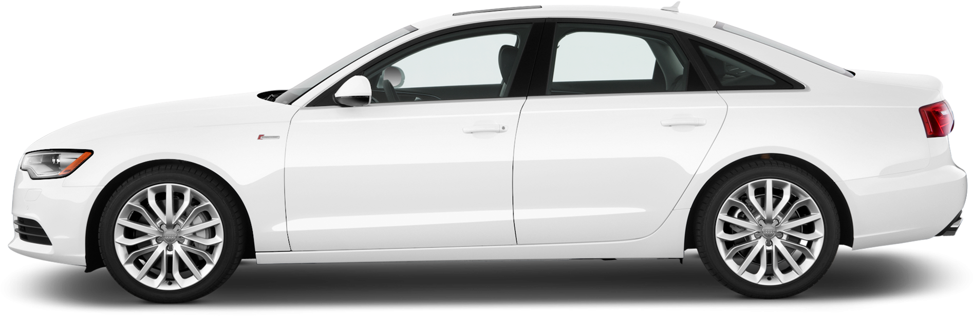 White Audi A6 PNG High-Quality Image